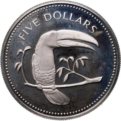купить Белиз 5 долларов (dollars) 1974