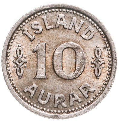 купить Исландия 10 эйре (aurar) 1940