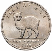 Купить Остров Мэн 1 крона 1970 "Мэнкс"