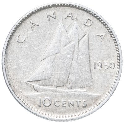 купить Канада 10 центов (cents) 1950