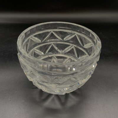 купить Конфетница, декорированная геометрическим орнаментом, стекло, СССР, 1970-1990 гг.