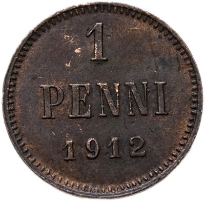 купить 1 пенни (penni) 1912 Российская Финляндия