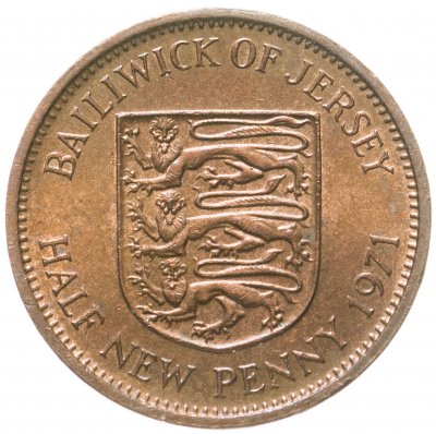 купить Джерси 1/2 нового пенни (new penny) 1971