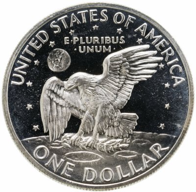 купить США 1 доллар (dollar) 1971 S доллар Эйзенхауэра серебро, знак монетного двора "S" - Сан-Франциско