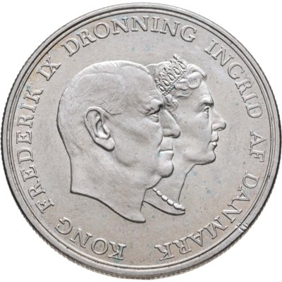 купить Дания 5 крон (kroner) 1960 серебряная свадьба