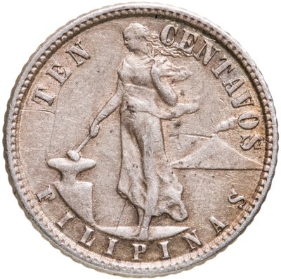 купить Филиппины 10 сентаво (centavos) 1945