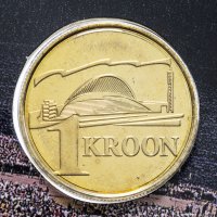 купить Эстония 1 крона 1999 "Фестиваль песни" в официальном буклете