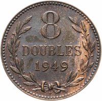 Купить Гернси 8 дублей (doubles) 1949