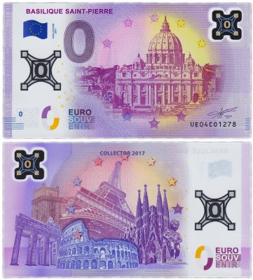 купить 0 евро (euro) «Собор Святого Петра» Collector 2017 Пластик (лимитированная серия)