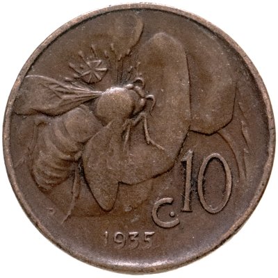 купить Италия 10 чентезимо 1935