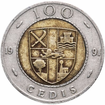 купить Гана 100 седи (cedis) 1991-1999, случайная дата