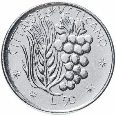 купить Ватикан 50 лир 1977
