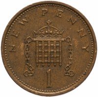 Купить Великобритания 1 пенни 1973