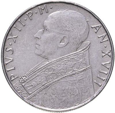 купить Ватикан 100 лир 1956