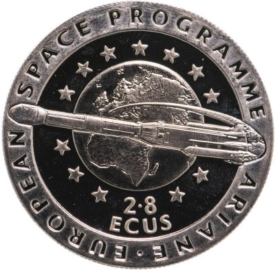купить Гибралтар 2.8 экю 1993 "Европейская космическая программа"