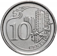 купить Сингапур 10 центов (cents) 2013-2018, случайная дата