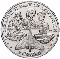 купить Фолклендские острова 1 крона (crown) 2007 25 лет Освобождению