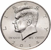 Купить США 50 центов (1/2 доллара, half dollar) 2014 P "Kennedy Half Dollar (Кеннеди)"