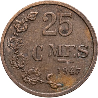 купить Люксембург 25 сантимов (centimes) 1947