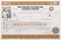 купить Акция США New England Telephone and Telegraph Company, 1975 г.