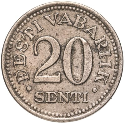 купить Эстония 20 сентов (senti) 1935