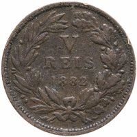 купить Португалия 5 рейс (reis) 1882