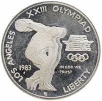 купить США 1 доллар (dollar) 1983 D XXIII летние Олимпийские Игры 1984 в Лос-Анджелесе знак монетного двора "D" - Денвер