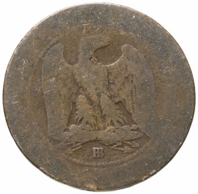 купить Франция 5 сантимов (centimes) 1865 BB