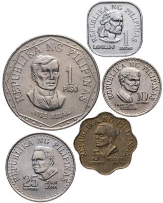 купить Филиппины набор монет 1977 (5 штук)