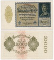 купить Германия 10000 марок 1922 (Pick 72) Семизначный номер