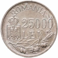 купить Румыния 25000 леев (lei) 1946