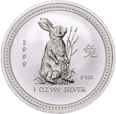 купить Австралия 1 доллар 1999 "Восточный календарь. Год кролика"
