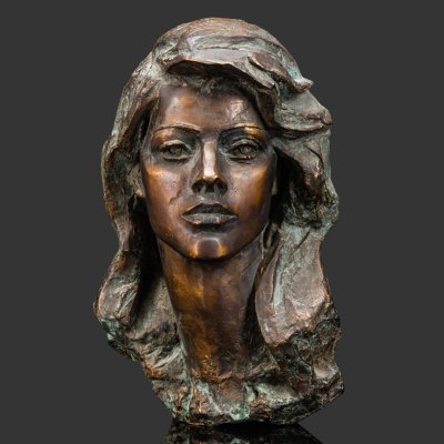 купить Бюст "Женский потрет", автор Фёдор Дмитриевич Фивейский, бронза, СССР, 1970-1980 гг.