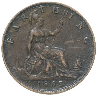 купить Великобритания 1 фартинг (farthing) 1885