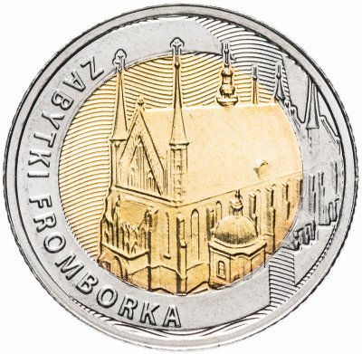 купить Польша 5 злотых 2019 "Открой для себя Польшу - Памятники Фромборка"