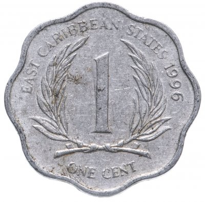 купить Восточные Карибы 1 цент (cent) 1981-2001 ,случайный год