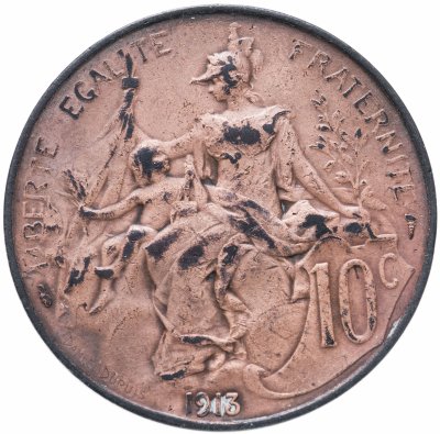 купить Франция 10 сантимов (centimes) 1913