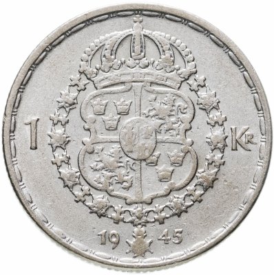 купить Швеция 1 крона (krona) 1945