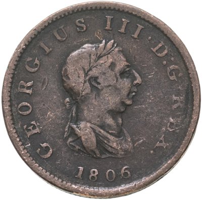 купить Великобритания 1 фартинг 1806