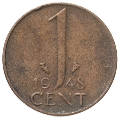 купить Нидерланды 1 цент (cent) 1948