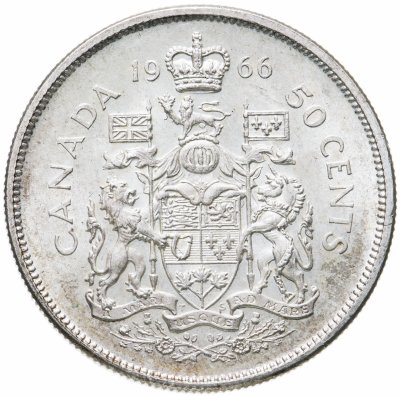 купить Канада 50 центов (cents) 1966