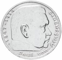 купить Германия, Третий рейх 5 рейхсмарок 1939 B