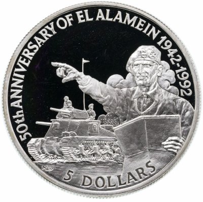 купить Белиз 5 долларов 1992 Вторая Мировая война - Эль-Аламин