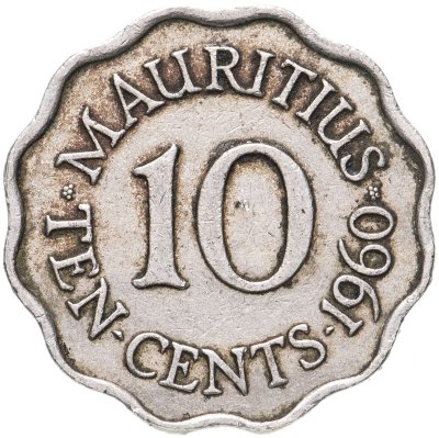 купить Маврикий 10 центов (cents) 1960