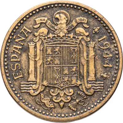 купить Испания 1 песета (peseta) 1944