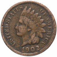 Купить США 1 цент (cent) 1902 Indian Head Cent