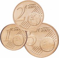 Купить Нидерланды набор монет от 1 до 5 евро центов 2003 (3 штуки)