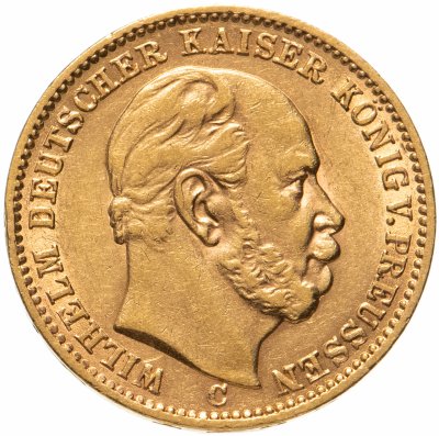 купить Германская Империя, Пруссия 20 марок (mark) 1873 знак монетного двора: "C" - Клеве