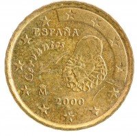 Купить Испания 10 евро центов 2000