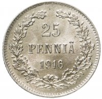 купить 25 пенни (pennia) 1916 S